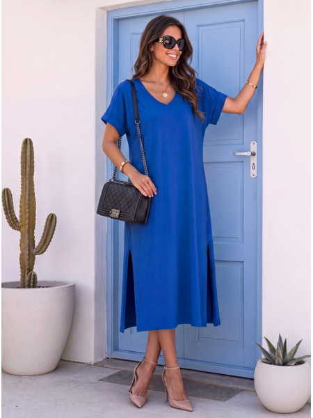 Chabrowa sukienka oversize...