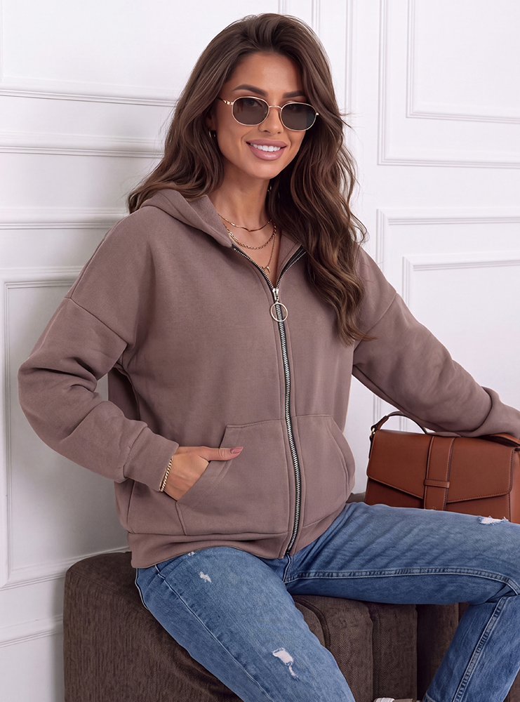 Bluza rozpinana z kapturem i...