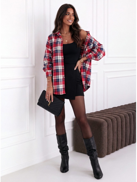 Koszula w kratkę zapinana... 2
