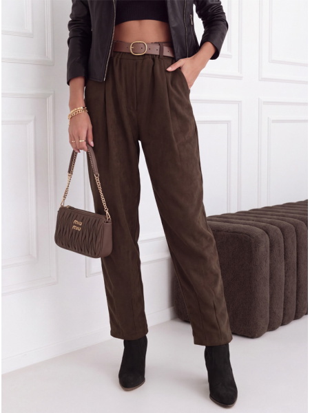 Czekoladowe spodnie z... 2