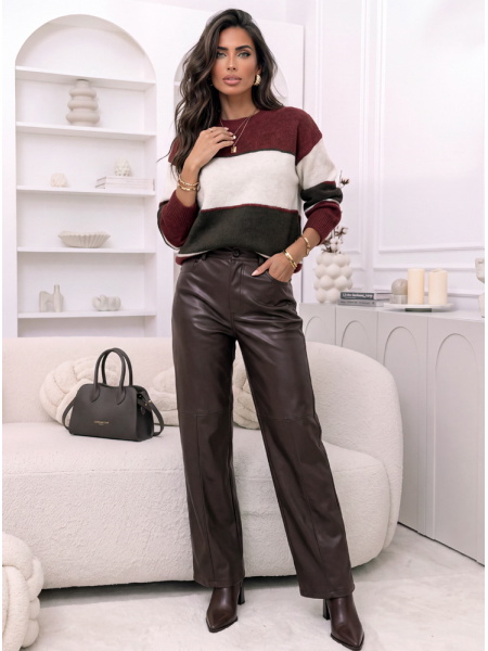 Sweter trzykolorowy... 2